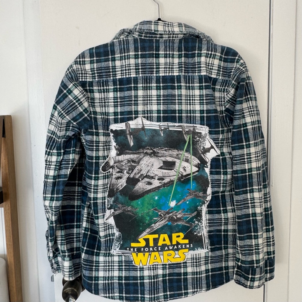 Two Gypsea Souls Vintage Upcycled Star Wars Flannel